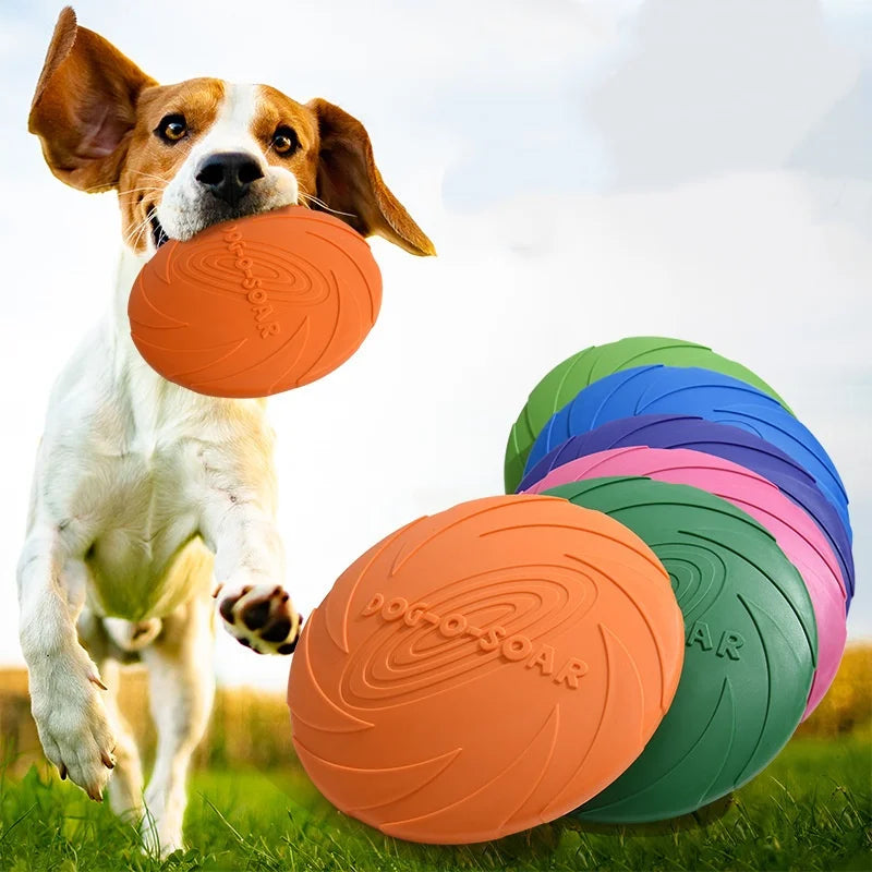 HH Interactive Silicone Flying Saucer Toy for Dogs And Cats Chew Resistant Flying Disc Pet Game Perfect for Puppy Training Fun