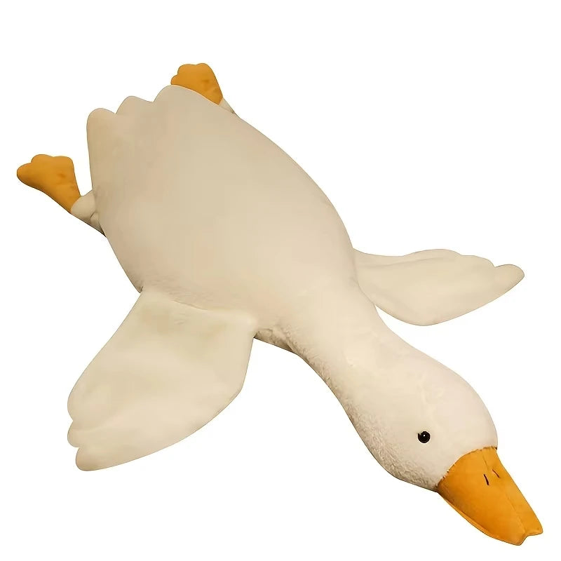 Large Plush White Duck Dog Toys Realistic Goose Design Dolls Suitable for Dogs Chew and Play Best Pet Supplies