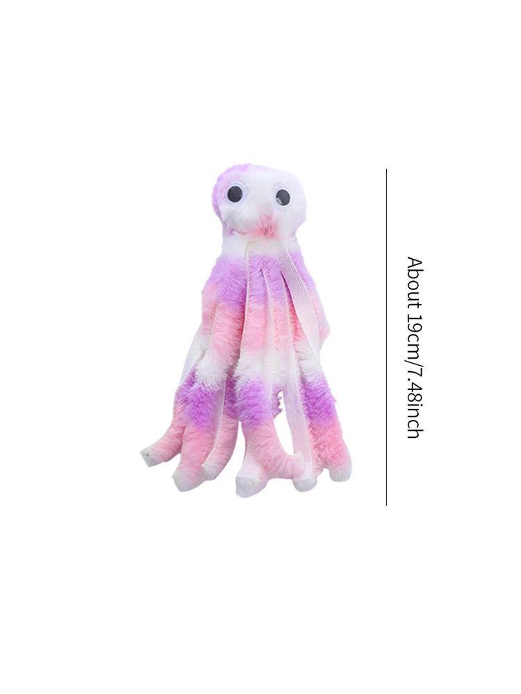 Cat toy Cute octopus plush toy bite resistant teeth interactive play pet supplies