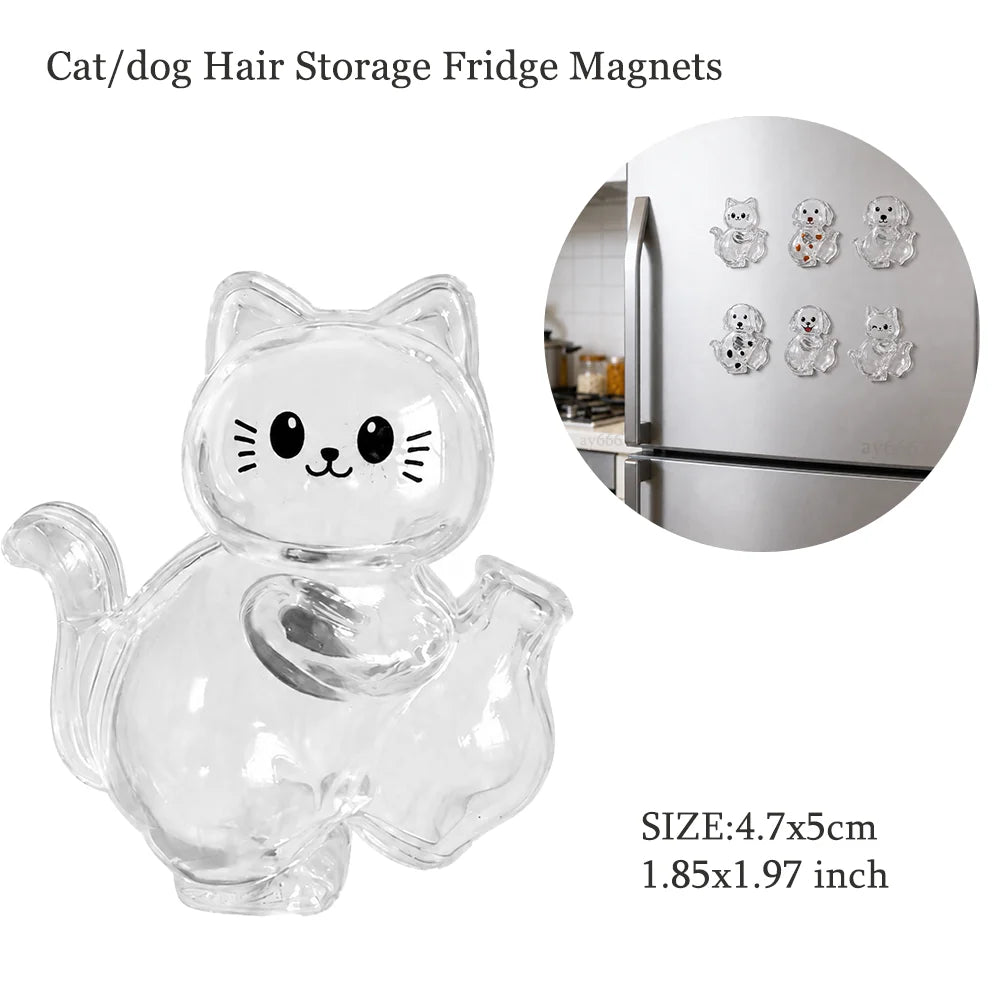 Cute Dog Pendant Keychain Pet Hair Collection Memorial Capsule With Key Ring Unique Keychain Novel Trendy Souvenir for Pet Lover