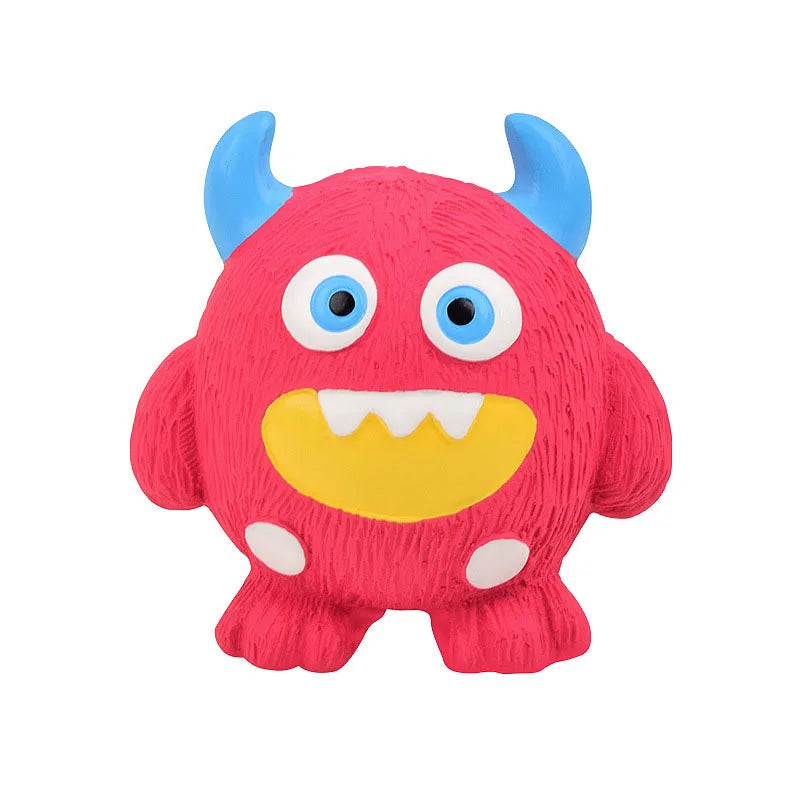 Squeaky Cyclops Monster Dog Toy Interactive Boredom Relief Pet Toy Soft Chew Play Toy for Puppy Small Medium Dogs Teething