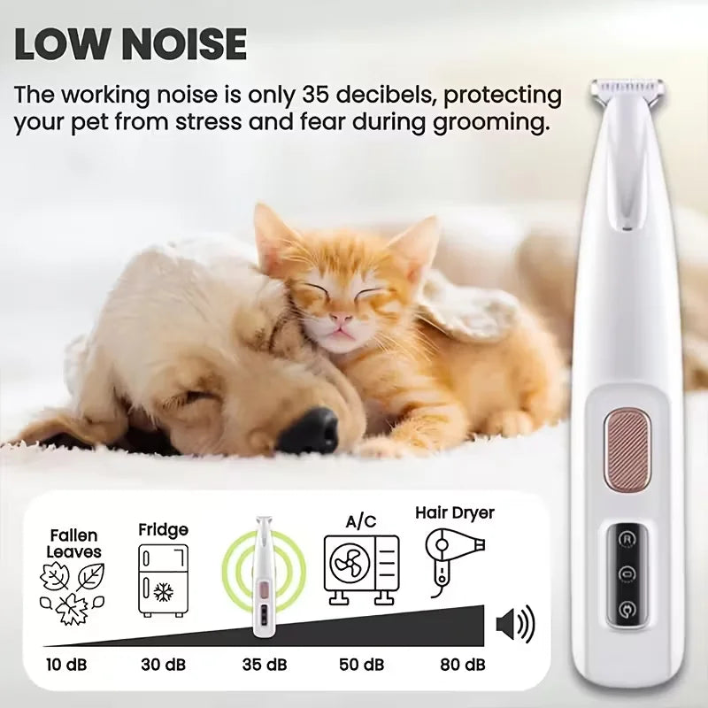 Home Pet Electric Clipper, USB Charging Cat and Dog Hair Trimmer, Suitable for Trimming Pet Eye, Ear, Face, and Buttocks Hair