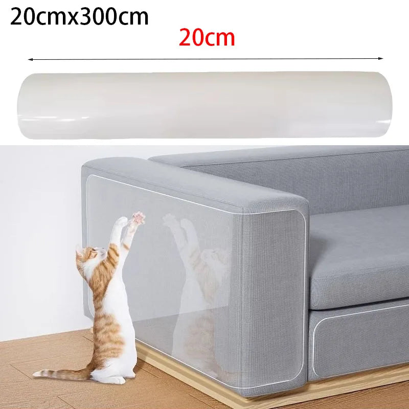 Furniture Protectors Cover Accessories for Cats Sofa Protection Pads 3m Self-adhesive PVC Transparent Cat Supplies Pet Products
