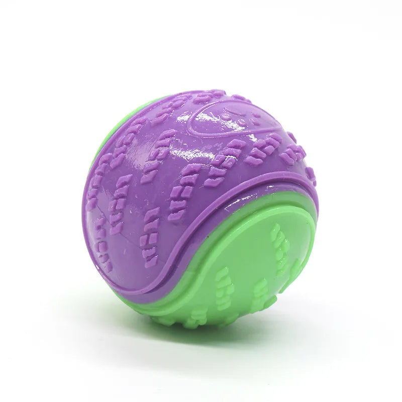 Dog Play Toy Rubber Glow Ball Indestructible Pet Supplie Train Tooth Chew Large Safe Small Dog Squeak Touch Water Toys Resistant