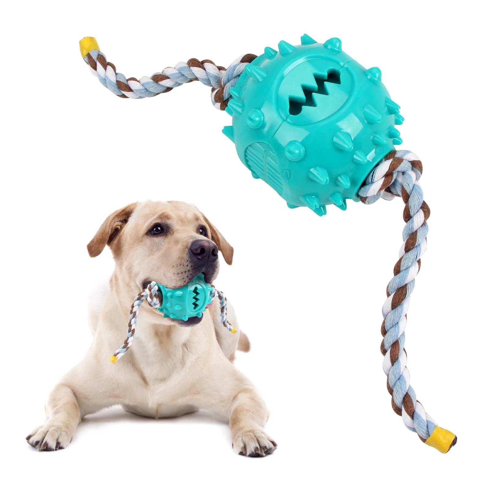 Dog Grinding Teeth Toys Chew Toys Cleaning Teeth Anti Bite Interactive Training Leaking Food Balls Toys Slow Food Pet Products