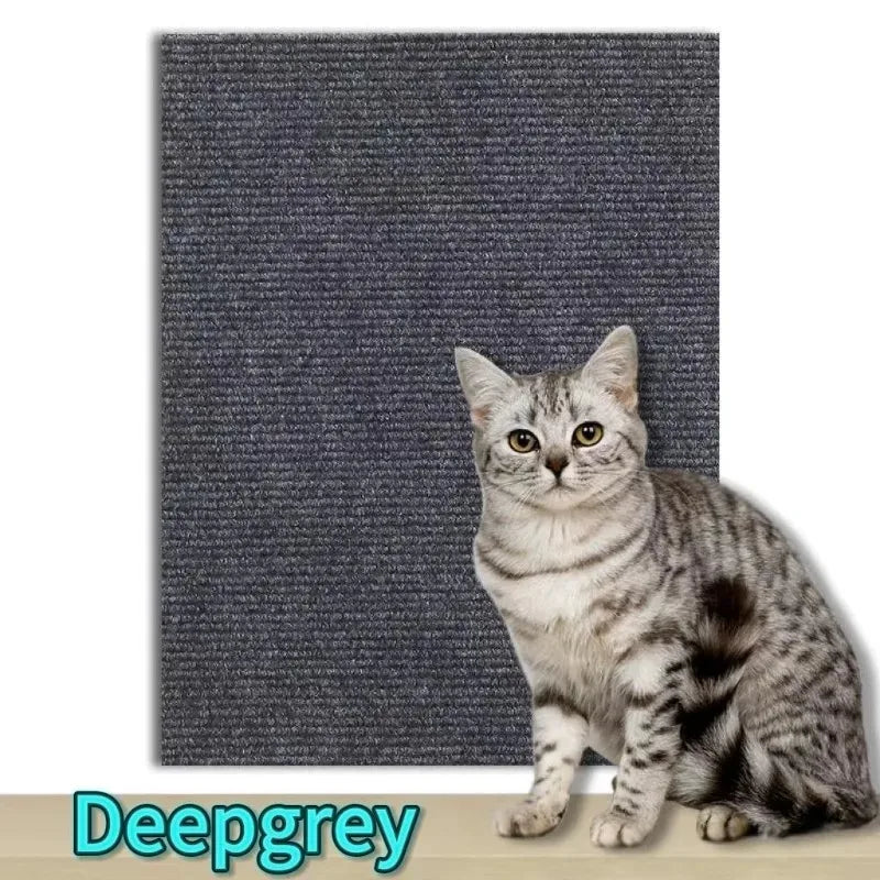 Trimmable Cat Scratching Mat Cat Scratcher Sofa Tape Scratching Post Self-adhesive Carpet Cats Scratch Board Cat Accessories