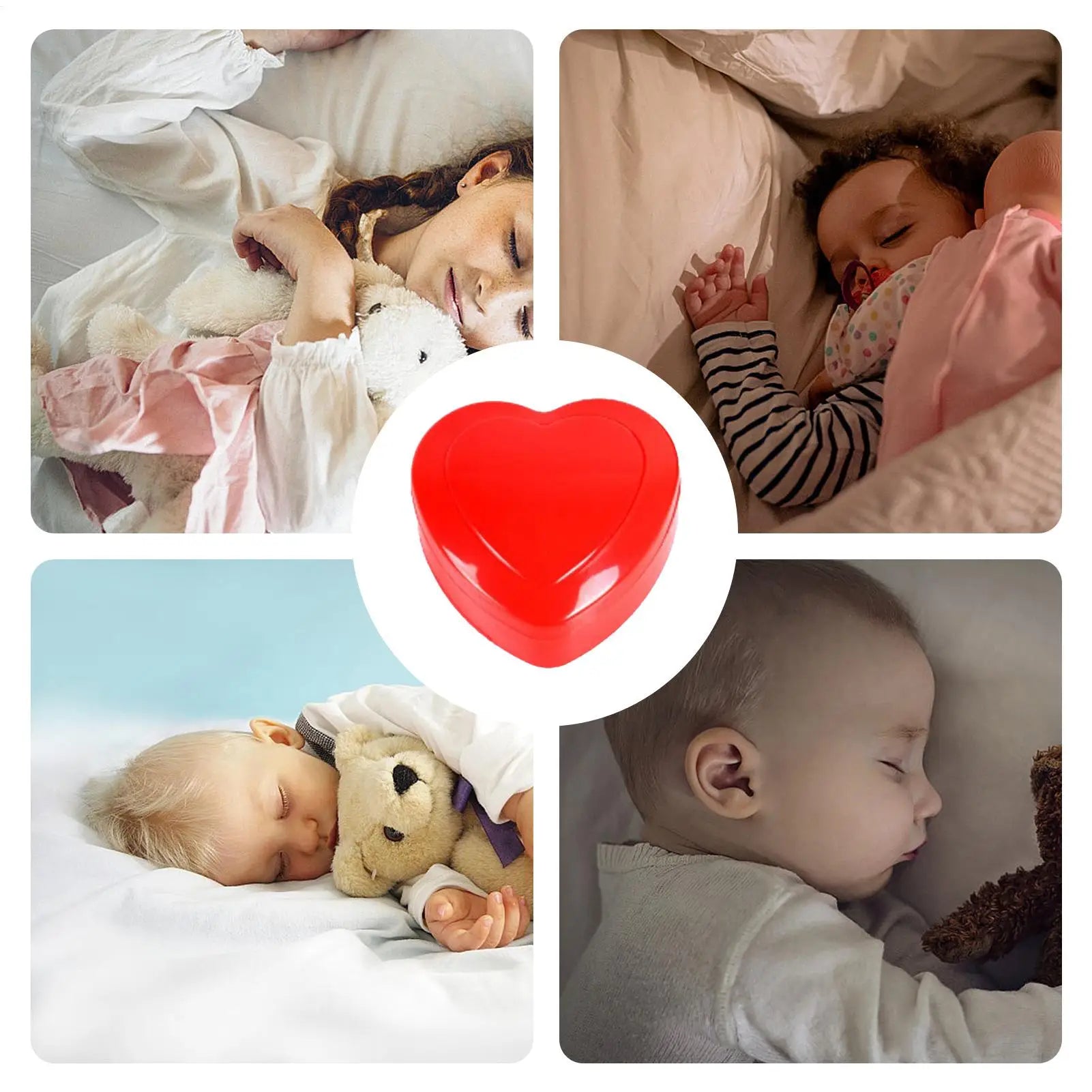 Puppy Heartbeat Box Soothing Hug Toy Dog Simulated Heartbeat Pet Plush Toy Heart-Shaped Heartbeat Box Training Aid Relief Sleep