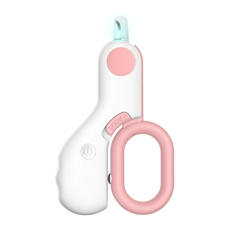 Led Light Cat and Dog Nail Clippers Professional Pet Nail Trimmer with Safety Lock for Small Dogs and Cats Animal Care Grooming Tool Set