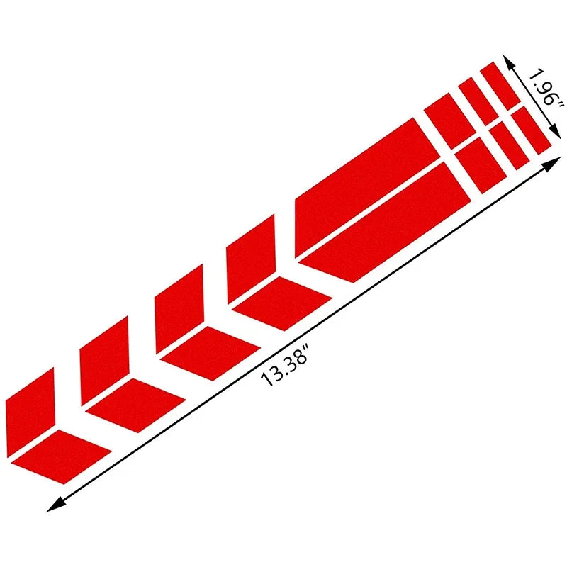 Motorcycle Arrow Stripe Reflective Stickers Fender Paste Car Safety Warning Waterproof MotorbikeTape Decal Moto Accessories