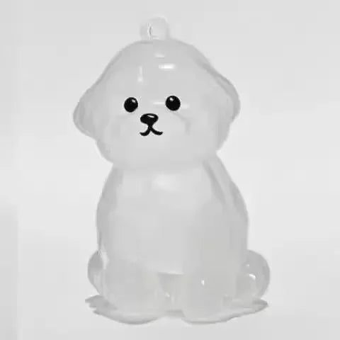 Cute Dog Pendant Keychain Pet Hair Collection Memorial Capsule With Key Ring Unique Keychain Novel Trendy Souvenir for Pet Lover
