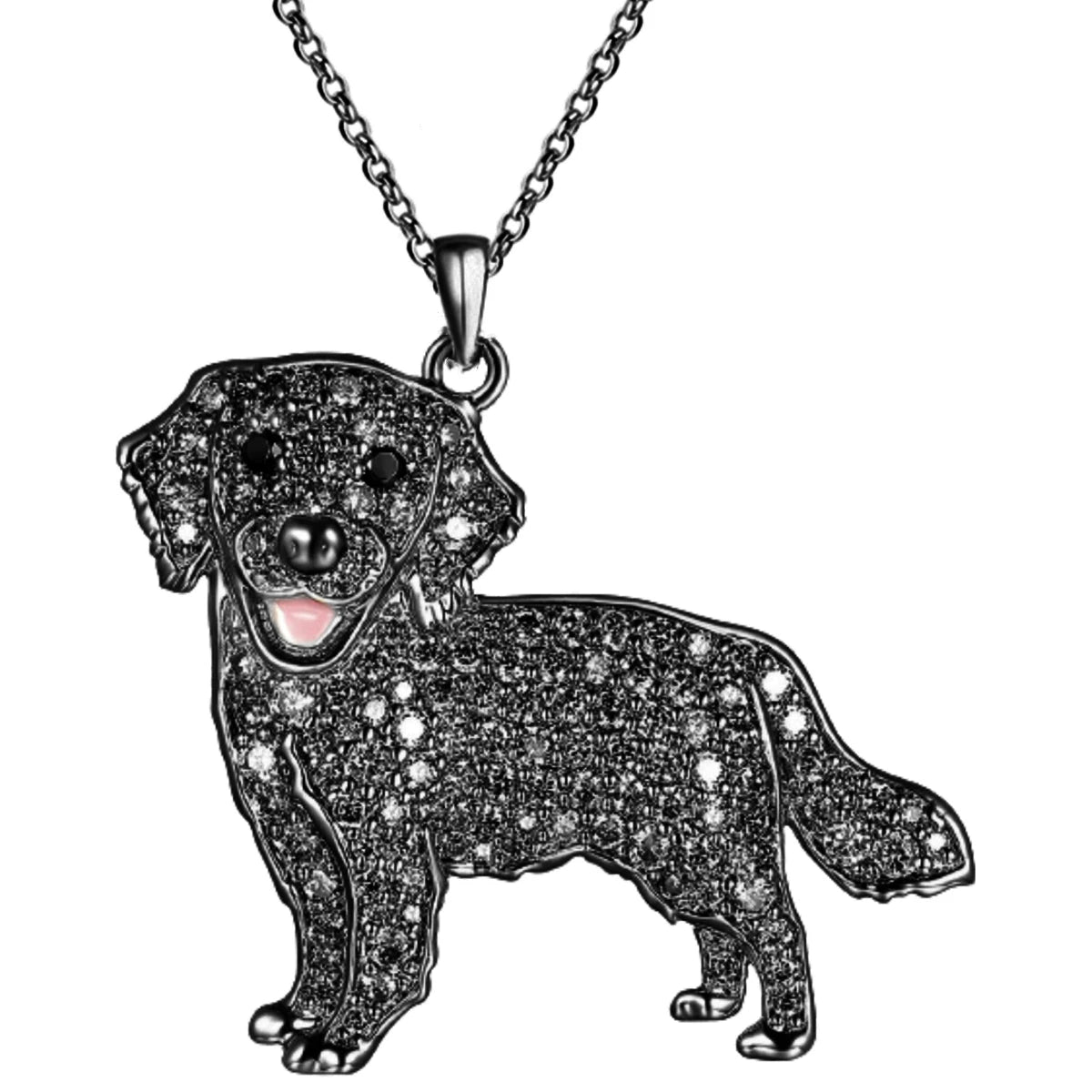 Exquisite and Cute Schnauzer Dog Pendant Necklace for Women Elegant Pet Puppy Jewelry Animal Accessories Dog Lovers Gift