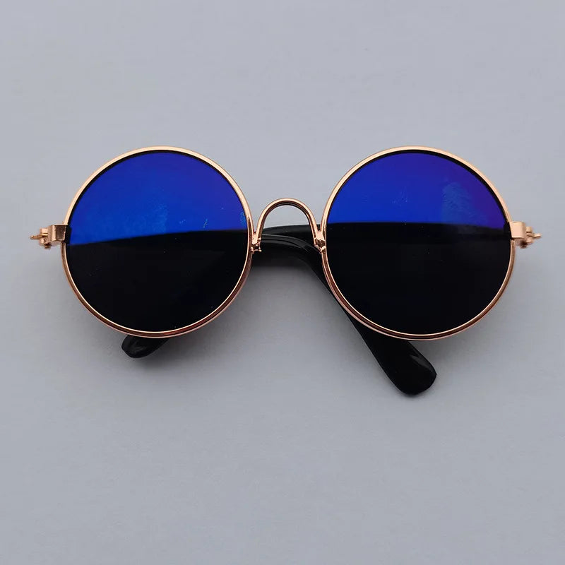 Cat Sunglasses Lovely Vintage Round Reflection Eye Wear Glasses for Small Dog Cat Pet Photos Pet Products Props Accessories