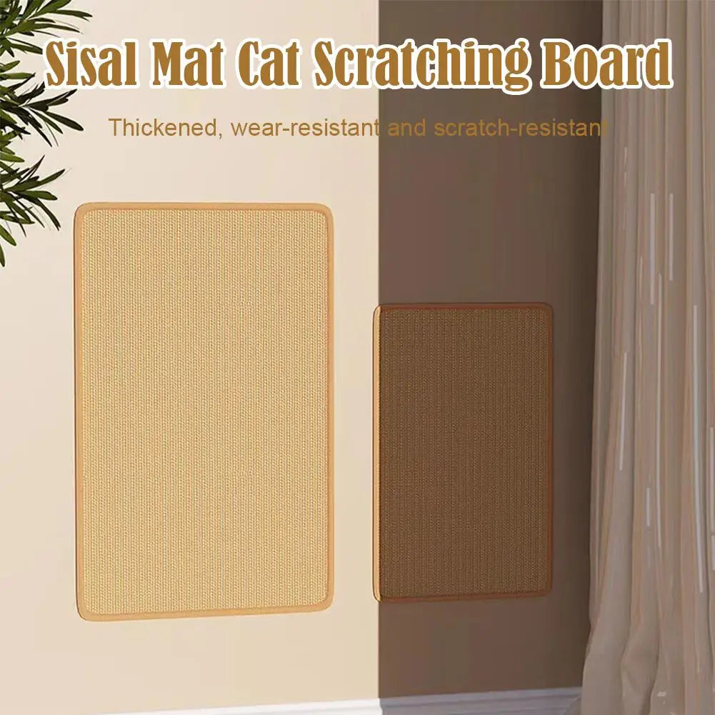 Self-adhesive Sisal Cat Scratch Pads Sofa Anti-scratch Claw Grinding Pads Scratch Board Wall Stickers Cat Pet Accessories