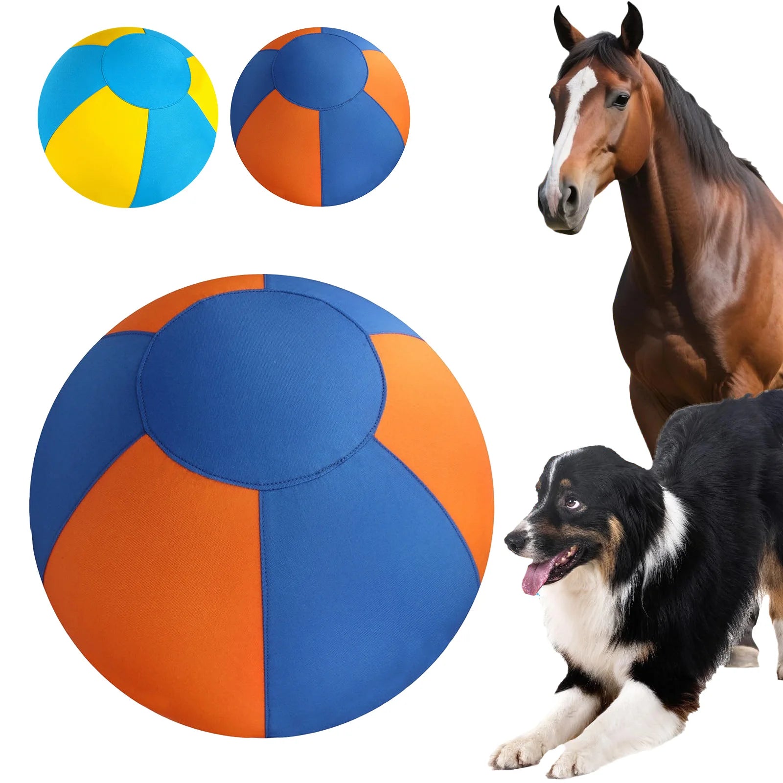 Herding Ball for Dogs with Protective Cover & Pump Dog Training Toy To Keep Them Busy Outdoor Training & Backyard Play