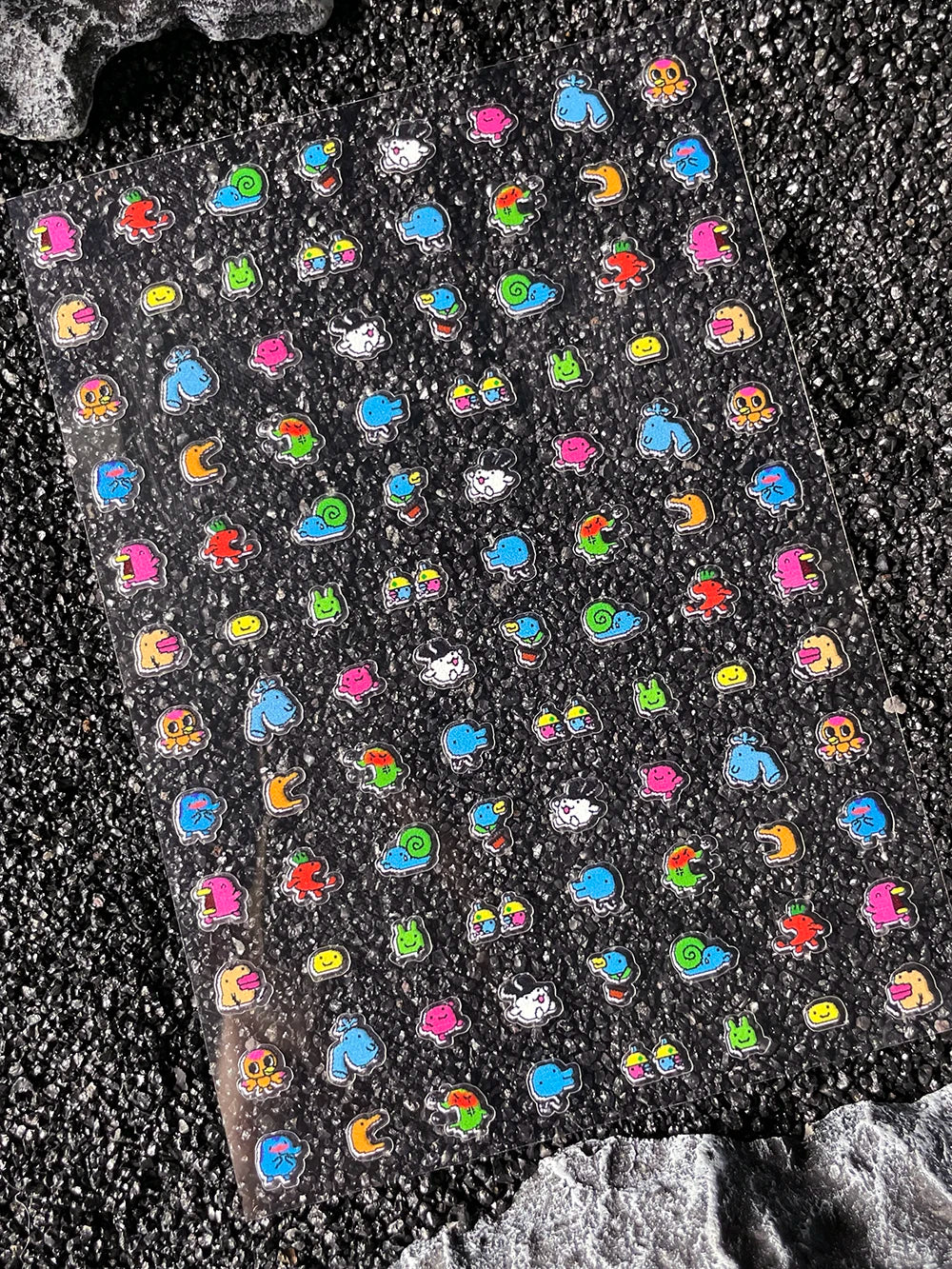 Cartoon Cute Electronic Pet DIY Handmade Scrapbook Nail Sticker Decal Decoration PVC Waterproof Stationery Box Phone Case Sticke