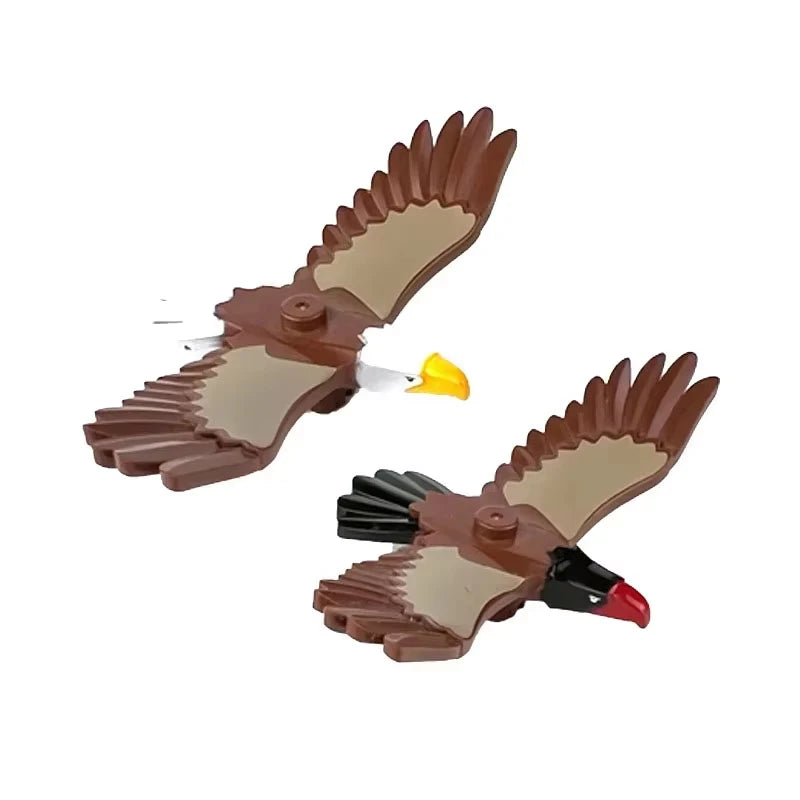 MOC Animal Scene Building Blocks Cats Dogs Sheep Pigs Chickens Eagle Parrots Dolphin Zoo Fram Accessories DIY Toys Bricks T14