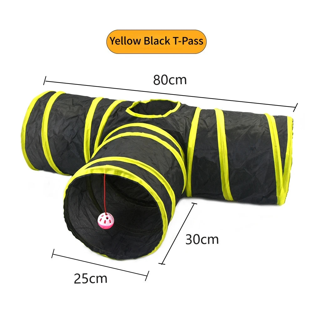 Cat Tunnel Pet Supplies Cat S T Pass Play Tunnel Foldable Cat Tunnel Cat Toy Breathable Drill Barrel for Indoor loud paper