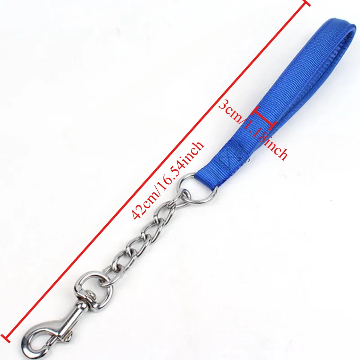 Dog Leash Stainless Steel Short Dog Leashs Chew Proof Leashes for Large Dogs Walking Traction Rope Nylon Dogs Chain Pet Products