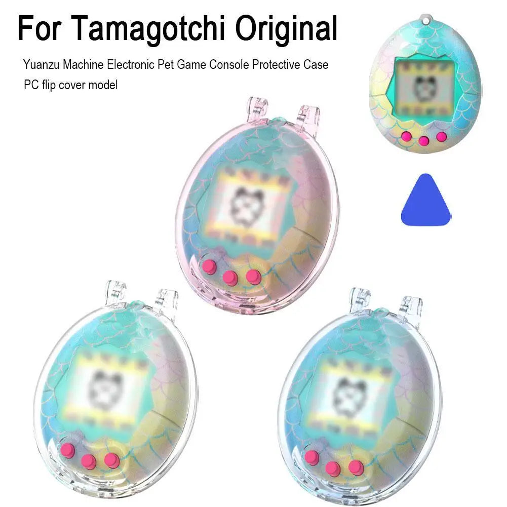 Transparent Game Console Protective Case For Tamagotchi Original Electronic Pet Game Console Protective Case PC Flip Cover