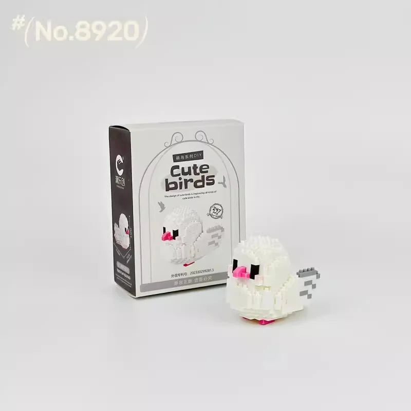 Moe Bird series building block toys assembly, table ornaments, children's educational toys, suitable for boys and girls Christma