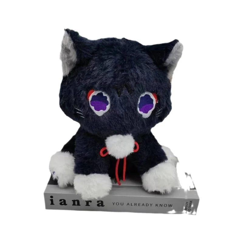 23cm Anime Scaramouche Cat Cute Plush Doll Toys Genshin Impact Wanderer Pet Cosplay Stuffed Pillow Toy Festival Gift For Fans