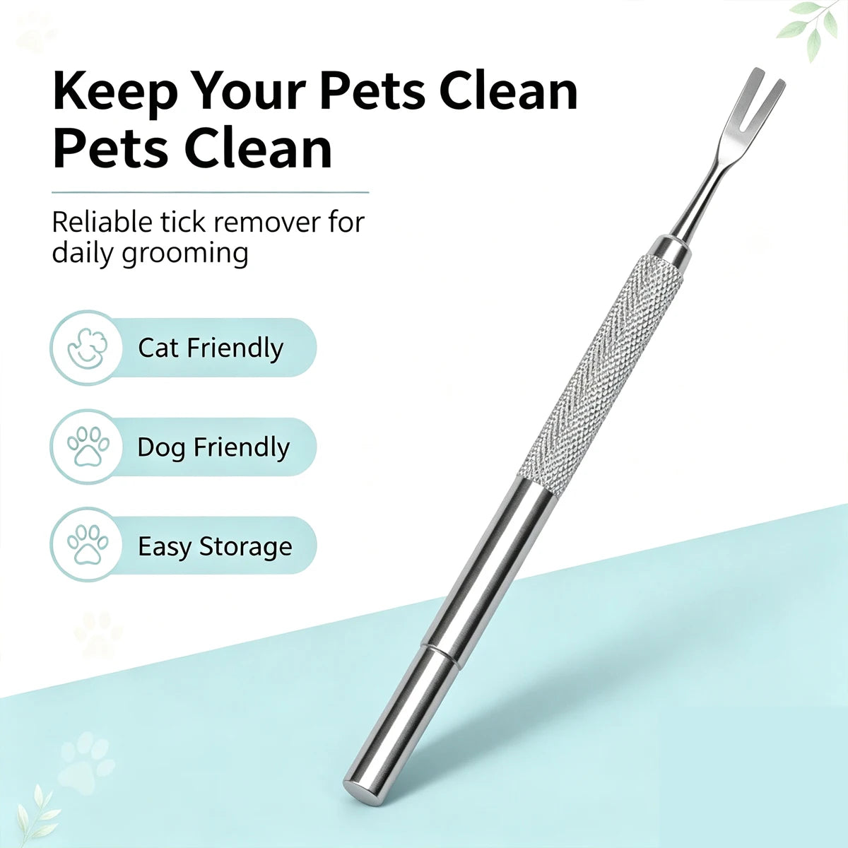 Tick and Flea Tweezers Pets Accessories Removal Dog Remover Grooming Perro Removes Ticks People Pet Clips Supplies Pulls Clip