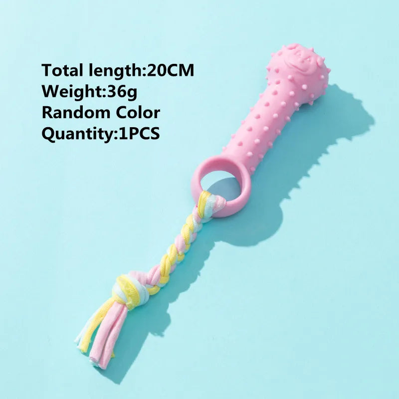 Pet Dog Cotton Rope Toys Molar Stick Clean Tooth Chewing Rubber Toy Puppy Medium Large Dogs Funny Interactive Training Product