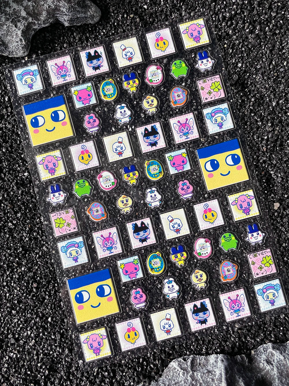 Cartoon Cute Electronic Pet DIY Handmade Scrapbook Nail Sticker Decal Decoration PVC Waterproof Stationery Box Phone Case Sticke