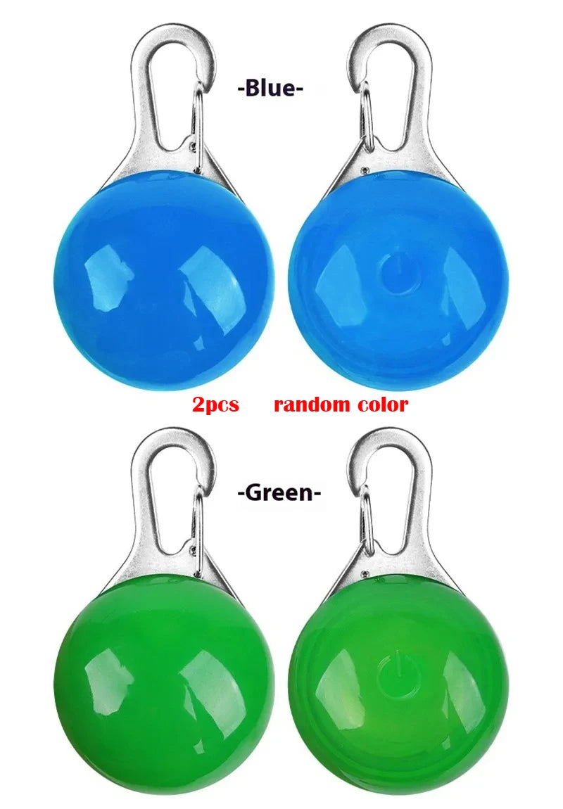 Led Luminous Dog Cat Collar Glowing Pendant Pet Leads Glow Accessories Bright Necklace Luminous Collar Night Safety Decoration