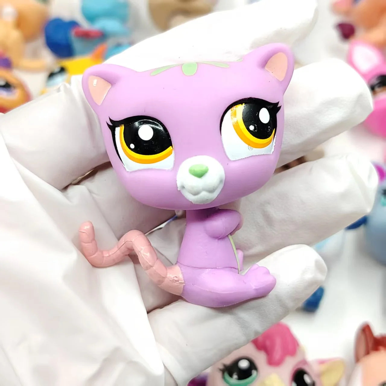 NEW LPS Pet Toys Cute Animal Can Shake Head Kitten Series 4 Original Collection Toys for Girls Christmas Birthday Gift