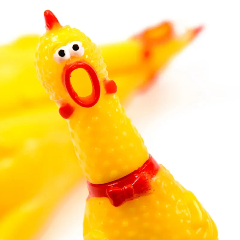 Screaming Chicken Squeeze Sound Toy Pets Dog Toys Product Shrilling Decompression Tool Squeak Vent Chicken Interesting