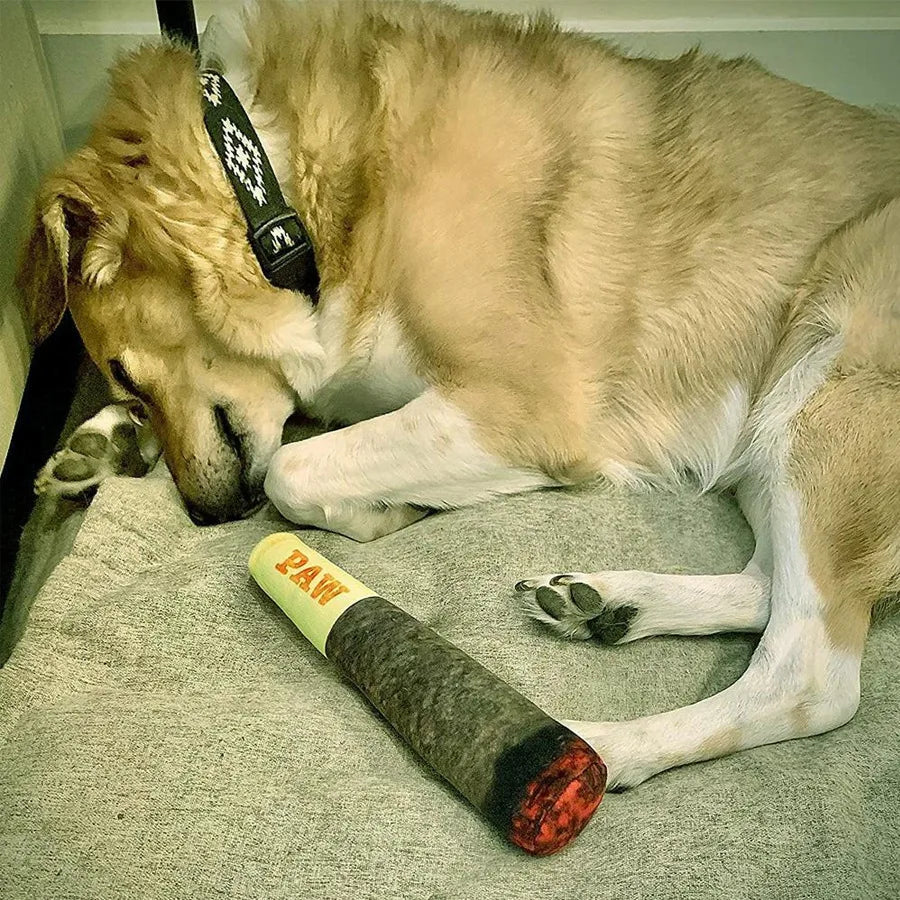 New Interactive Dog Joint Sound Puppy Toy Cigar for Resistant Squeak Indestructible Dog Plush Dog Toy with Squeaker Chewing Toys