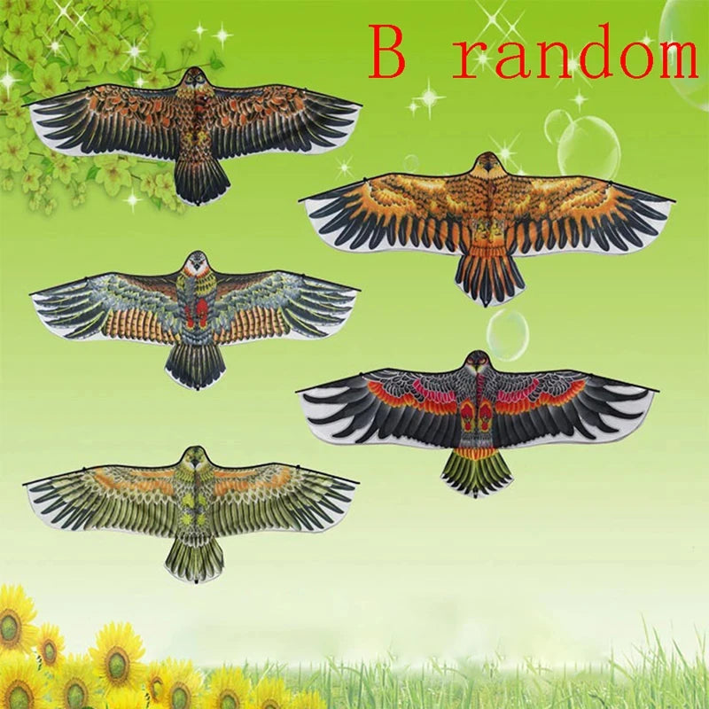 1pc/1pc+line New 1.1m Eagle Kite Children Flying Bird Kites Outdoor Toys