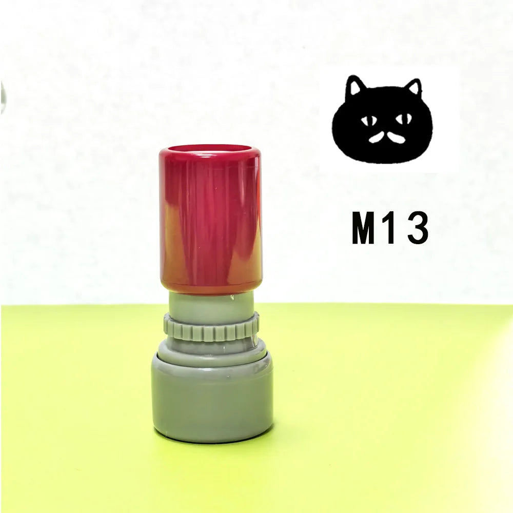 Cat Pattern Stamp Black Cat Animal Stamp for Inspiring and Encouraging Teaching Classroom Active Activities Teacher Stamp