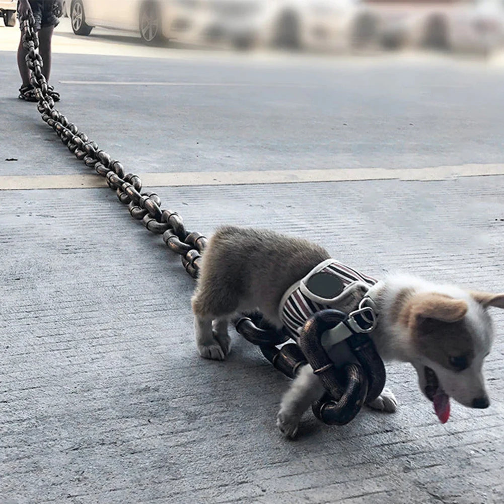Portable Pet Plastic Dog Chain Lightweight Simulation Life-Like Multipurpose Dog Ropees For Large Medium Small Pet Accessories