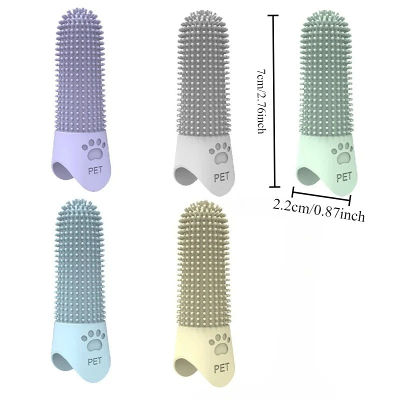 Pet Silicone Cleaning Nail Brush Finger Brush Cat Dog Pet Tooth Brush Dog Teeth Cleaning Cat Toothbrush Pet Products