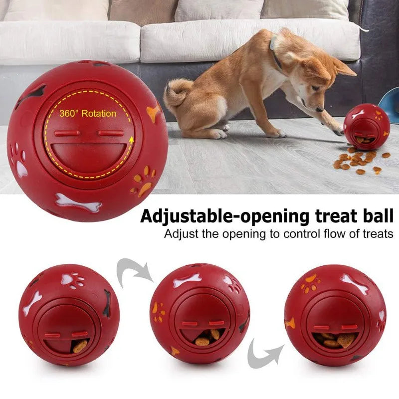 Slow Feeder Interactive Toy For Cats Dogs Leakproof Rubber Chew Ball Training Play Food Dispensing Pet Supplies