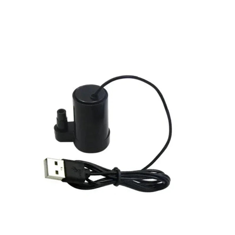 Super Quiet DC 5V USB Brushless Motor Pump Portable Submersible Water Pump Hydroponic Fish Tank Circulating Water Craft Fountain