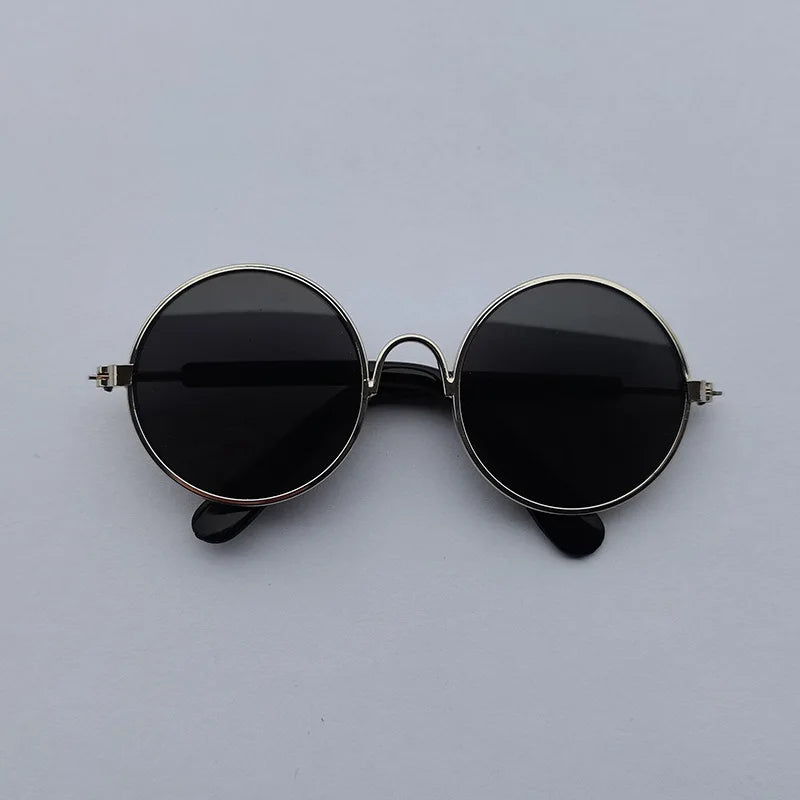 Cat Sunglasses Lovely Vintage Round Reflection Eye Wear Glasses for Small Dog Cat Pet Photos Pet Products Props Accessories