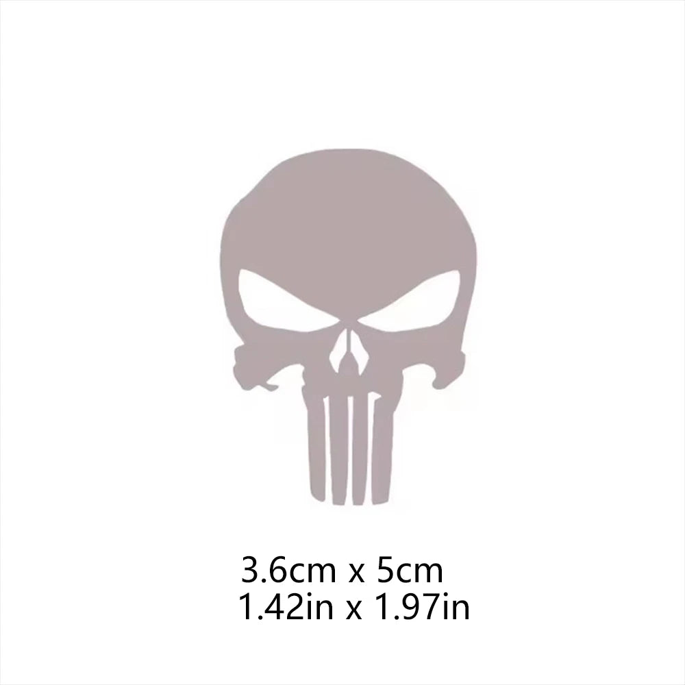 Skull Head Motorcycle Glow Stickers Waterproof Moto Helmet Decoration Motorbike Fuel Tank Side Fairings Decal Accessories