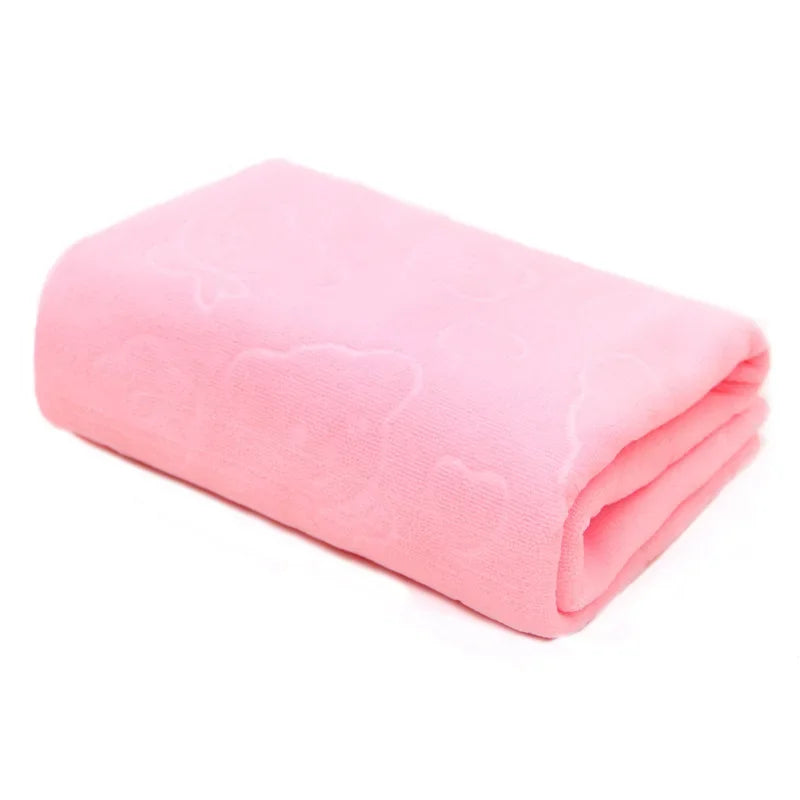 Quick Drying Dog and Cat Towels Soft Fiber Towels Absorbent Bath Towel Pet Bathrobe Convenient Cleaning Towel Pet Supplies
