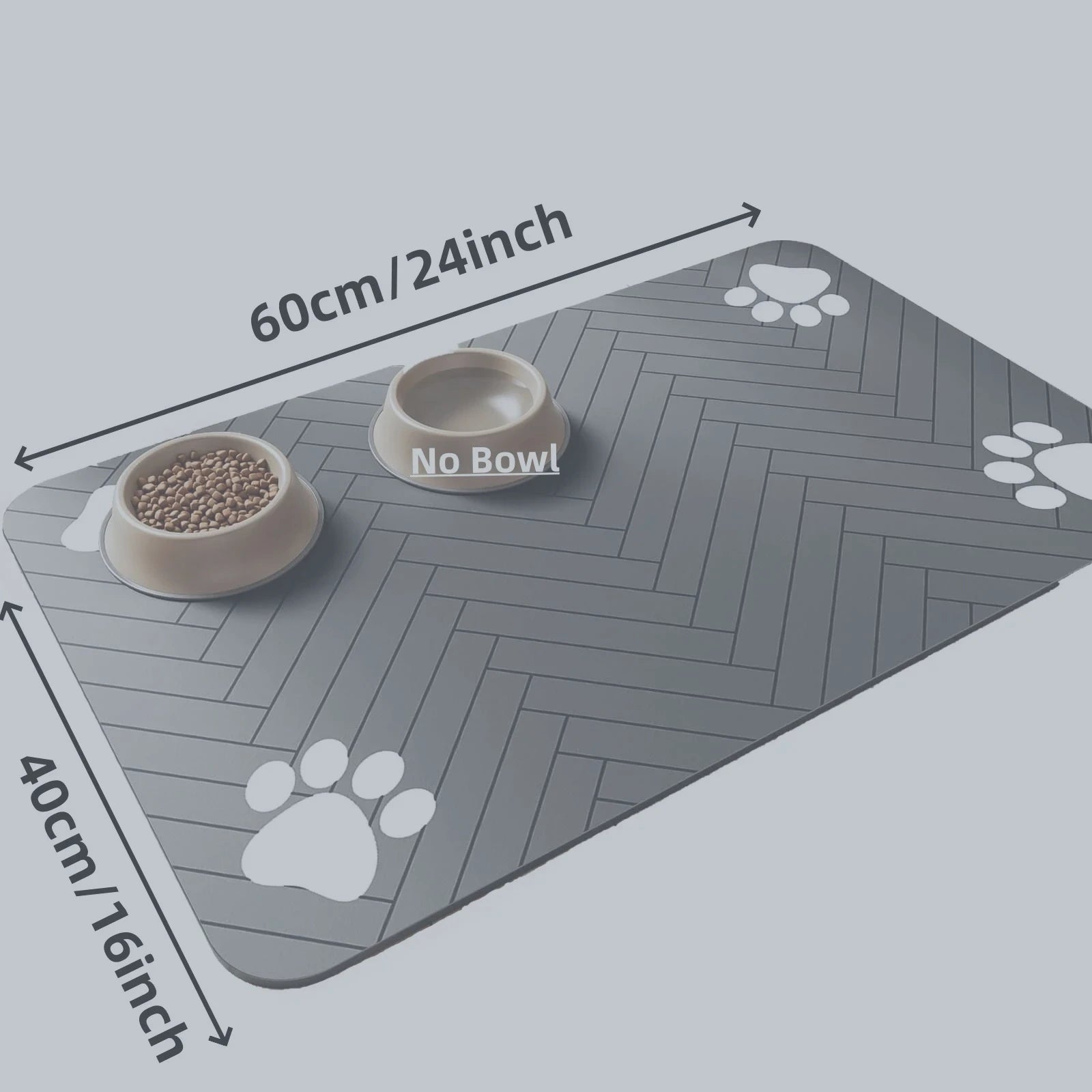 Little Kitten Dog bsorbent Pet Feeding Mat, Waterproof Placemat for Dog & Cat Food & Water Bowls, Quick-Dry Rubber Backing