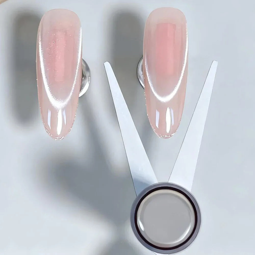 3D Double Headed Nails French Shape Strong Cat Eye Magnet Nail Art Gel Polish Magnetic Effect Manicure Accessories Tools Set