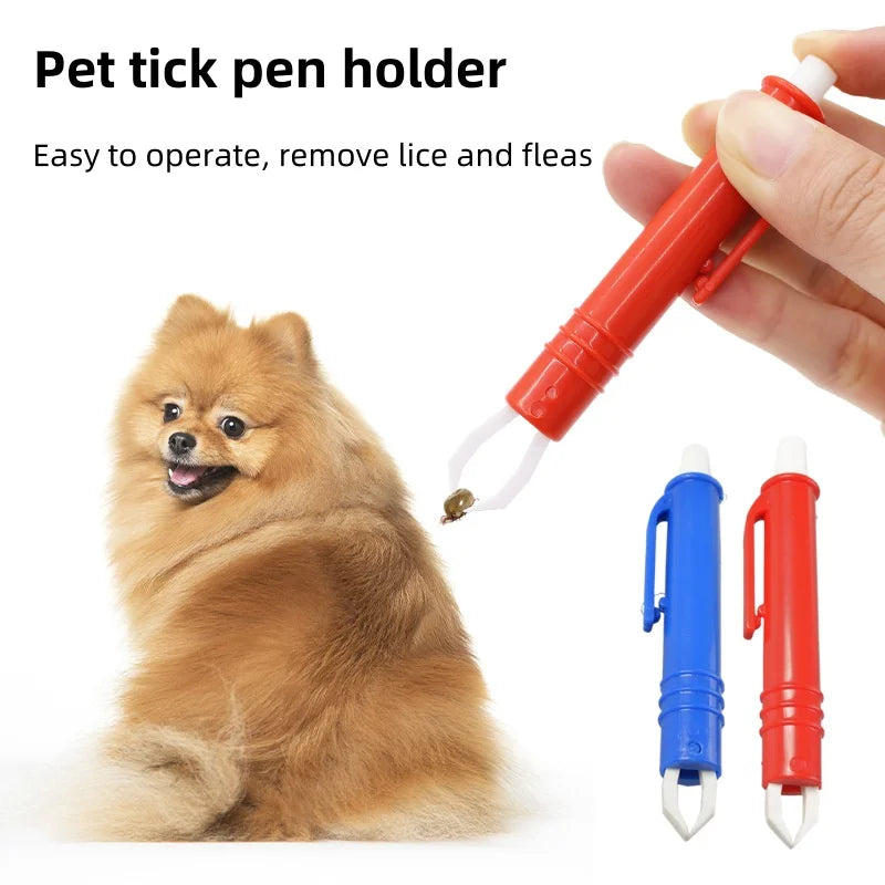 2-4pcs Flea Remover Hook Tick Remover Tweezer Tick Pull Pet Cat Dog Accessaries Tick Tool Pet Mites Flea Extractor Pet Supplies
