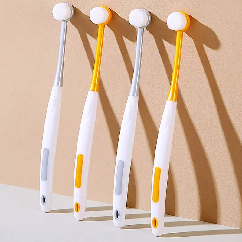 Dog Toothbrush Small Round Head Pet Toothbrush Soft Hair Dogs Toothbrushes Dog Teeth Cleaning Dense Cat Tooth Brush Pet Products