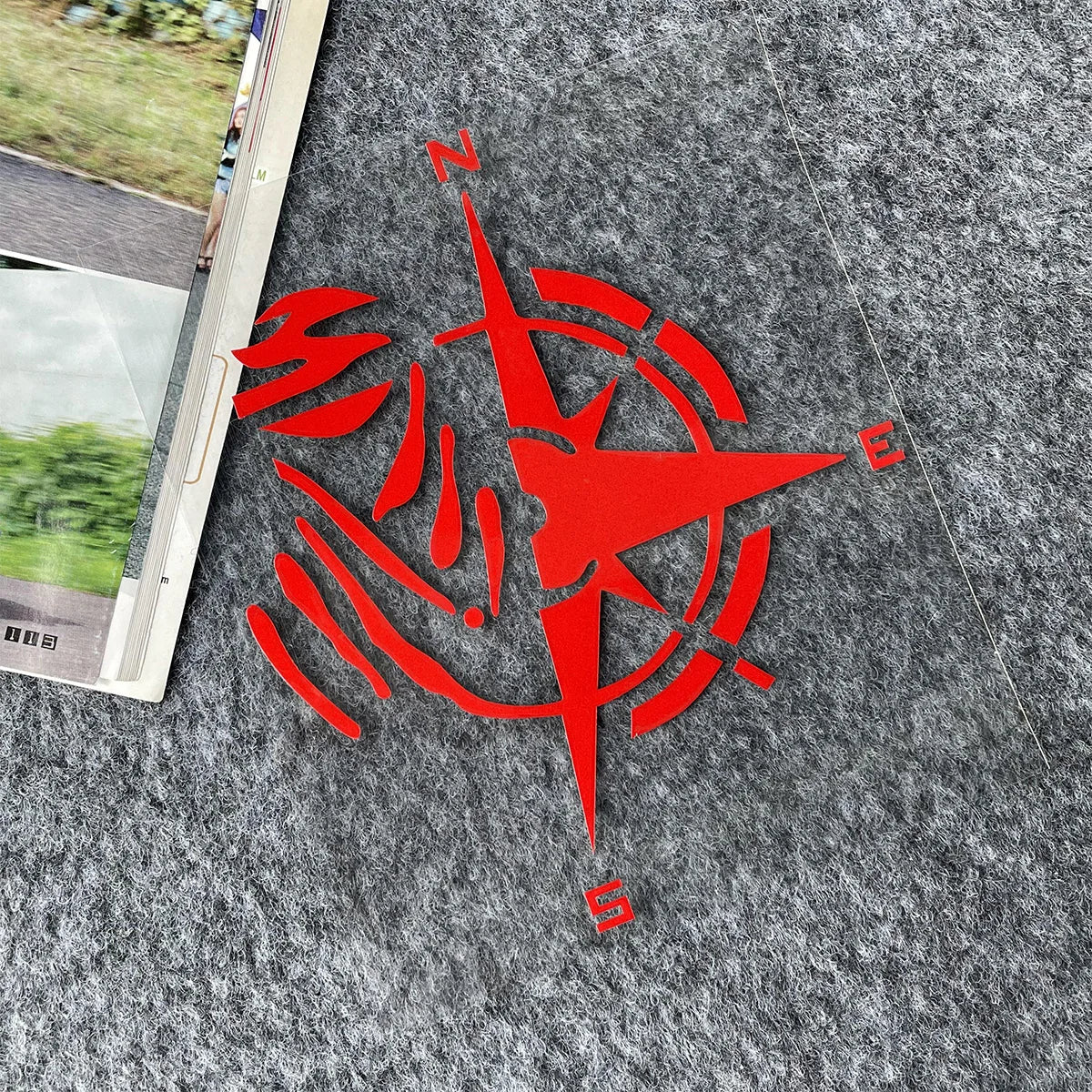 Compass Reflective Vinyl Motorbike Car Stickers Fuel Tank  Helmet Motorcycles Accessories For Voge 900 DSX Yamaha R3 Kawasaki