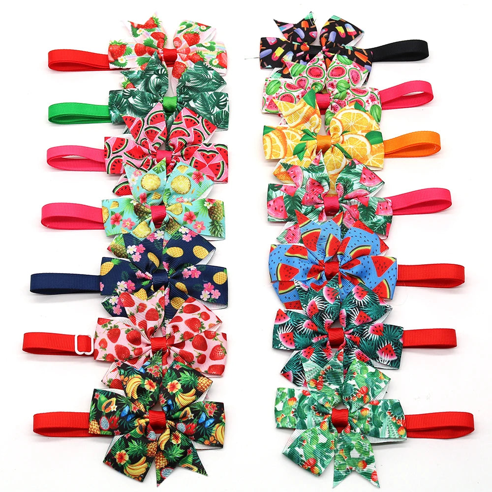 Handmade Bulk Pet Dog Bow Tie Bright Dogs Pets Accessories Cute Pet Dog Bowties Dog Grooming Products Pet Shop Dog Supplies