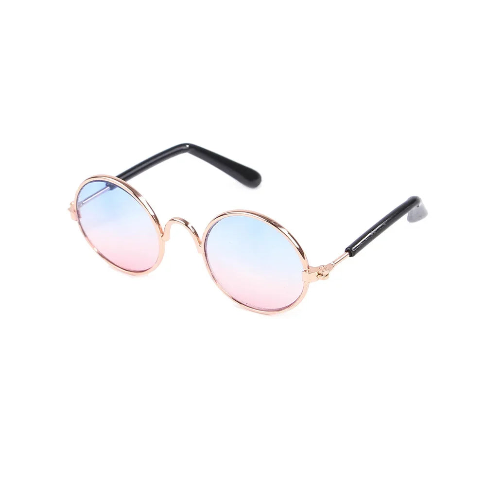 Vintage Round Pet Cat Sunglasses Pet Products for Small Dogs Dog Kitten Puppy Cat Accessories Reflection Eyewear Glasses
