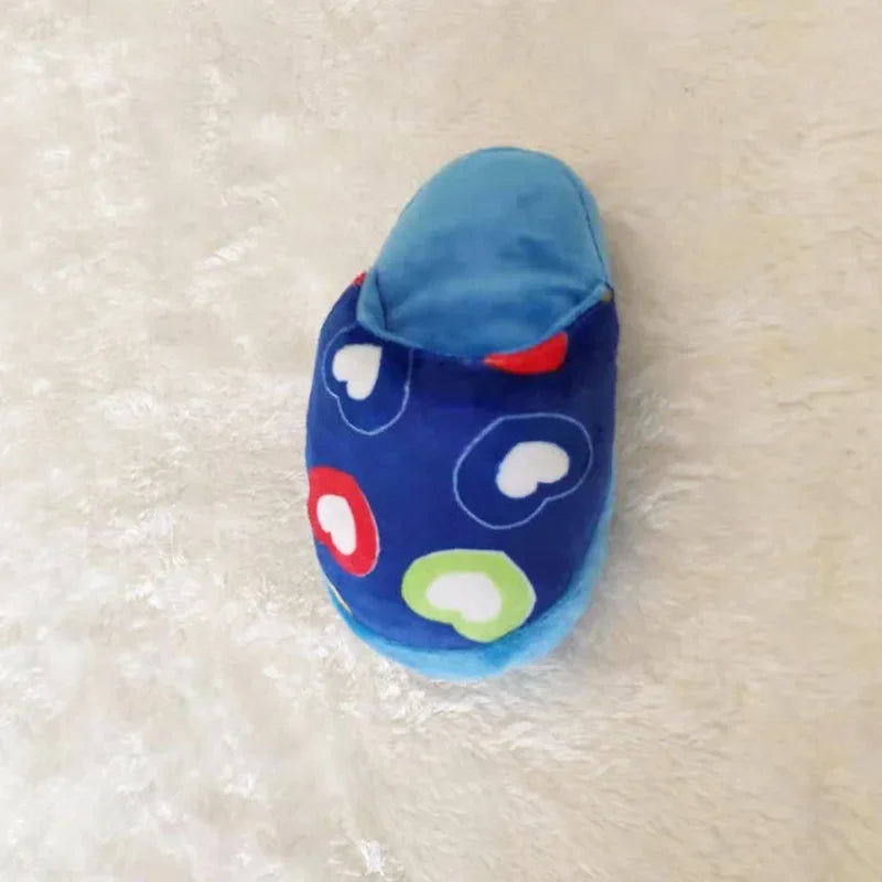 Pet Toys Slipper Squeaking Sound Plush Fleece Shaped Puppy Dog Sound Chew Play Toys for Dog Cats Funny Dog Products