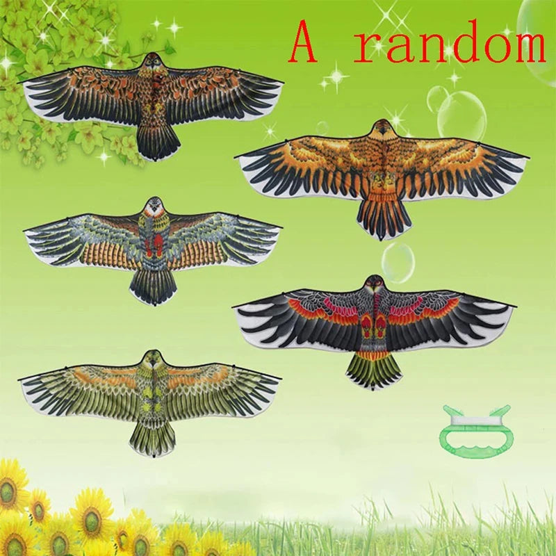 1pc/1pc+line New 1.1m Eagle Kite Children Flying Bird Kites Outdoor Toys